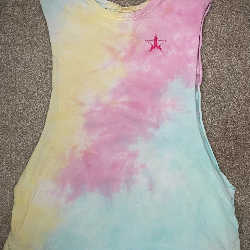 Exclusive Limited Edition Jeffree Star Women’s XL Muscle Shirt Tank Top Tie Dye
